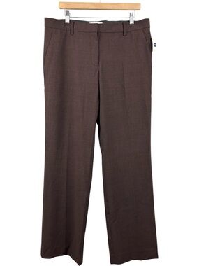 NWT GAP Perfect Trouser Burgundy Heather Size 14 Regular